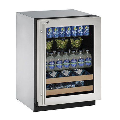 2000 Series Stainless Steel Wine & Beverage Center with Lock- Left Hinge