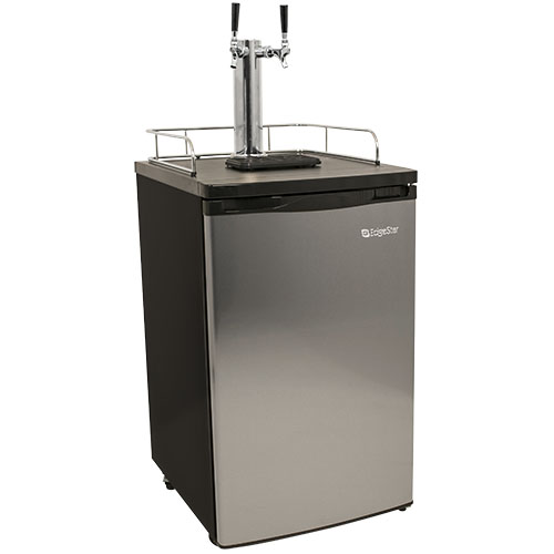 EdgeStar Full Size Stainless Steel Dual Tap Kegerator