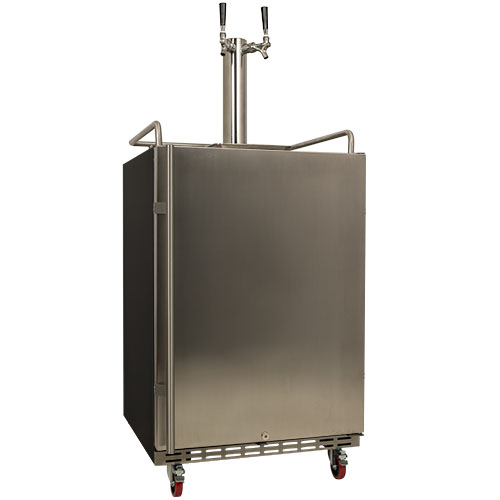 EdgeStar Full Size Dual Tap Built-In Stainless Steel Kegerator